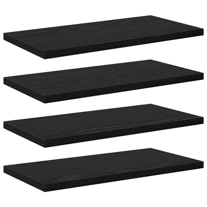Police Na Knihy 3 Úrovní 4 Pcs 40 X 20 X 1,5 Cm Černý