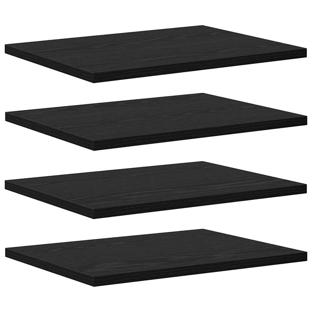 Police Na Knihy 3 Úrovní 4 Pcs 40 X 30 X 1,5 Cm Černý