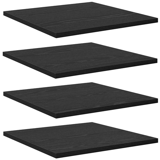 Police Na Knihy 3 Úrovní 4 Pcs 40 X 40 X 1,5 Cm Černý
