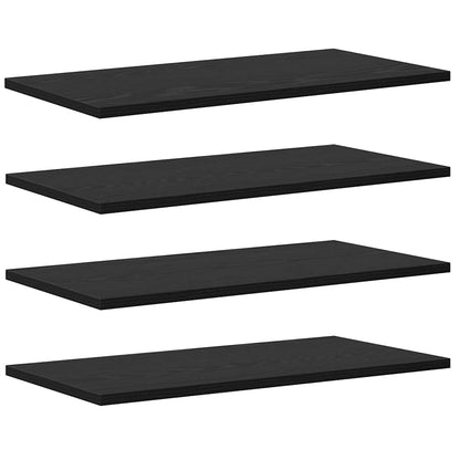 Police Na Knihy 3 Úrovní 4 Pcs 60 X 30 X 1,5 Cm Černý