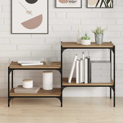 Police Na Knihy 3 Úrovní 4 Pcs 60 X 40 X 1,5 Cm Hnědá