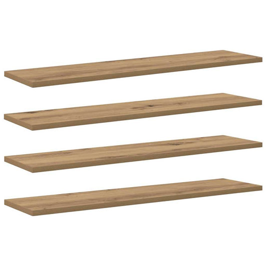 Police Na Knihy 3 Úrovní 4 Pcs 80 X 20 X 1,5 Cm Hnědá