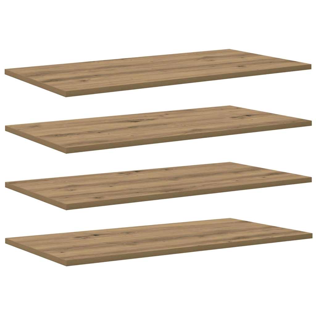 Police Na Knihy 3 Úrovní 4 Pcs 80 X 40 X 1,5 Cm Hnědá