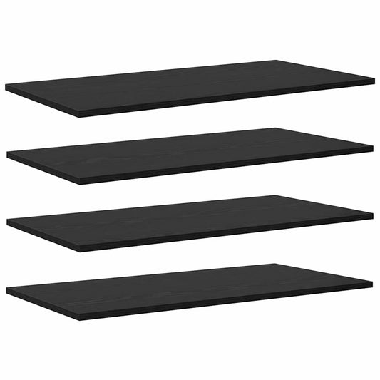 Police Na Knihy 3 Úrovní 4 Pcs 80 X 40 X 1,5 Cm Černý