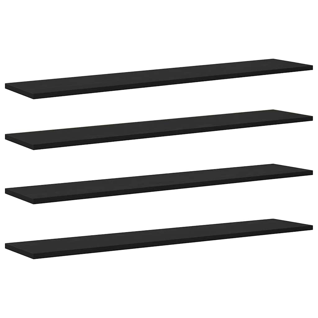 Police Na Knihy 3 Úrovní 4 Pcs 100 X 20 X 1,5 Cm Černý