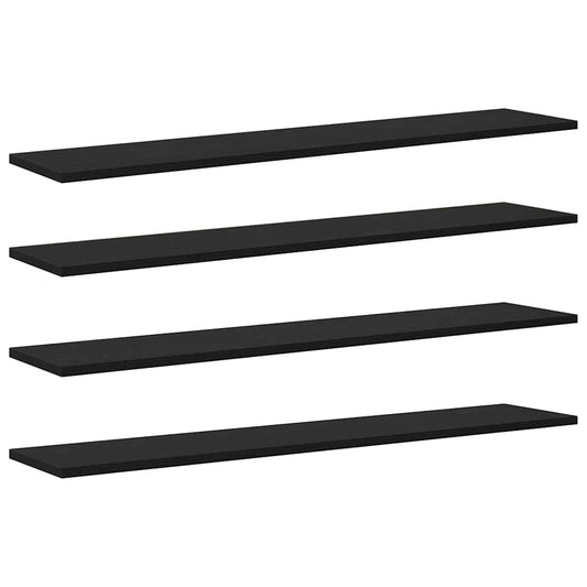 Police Na Knihy 3 Úrovní 4 Pcs 100 X 20 X 1,5 Cm Černý