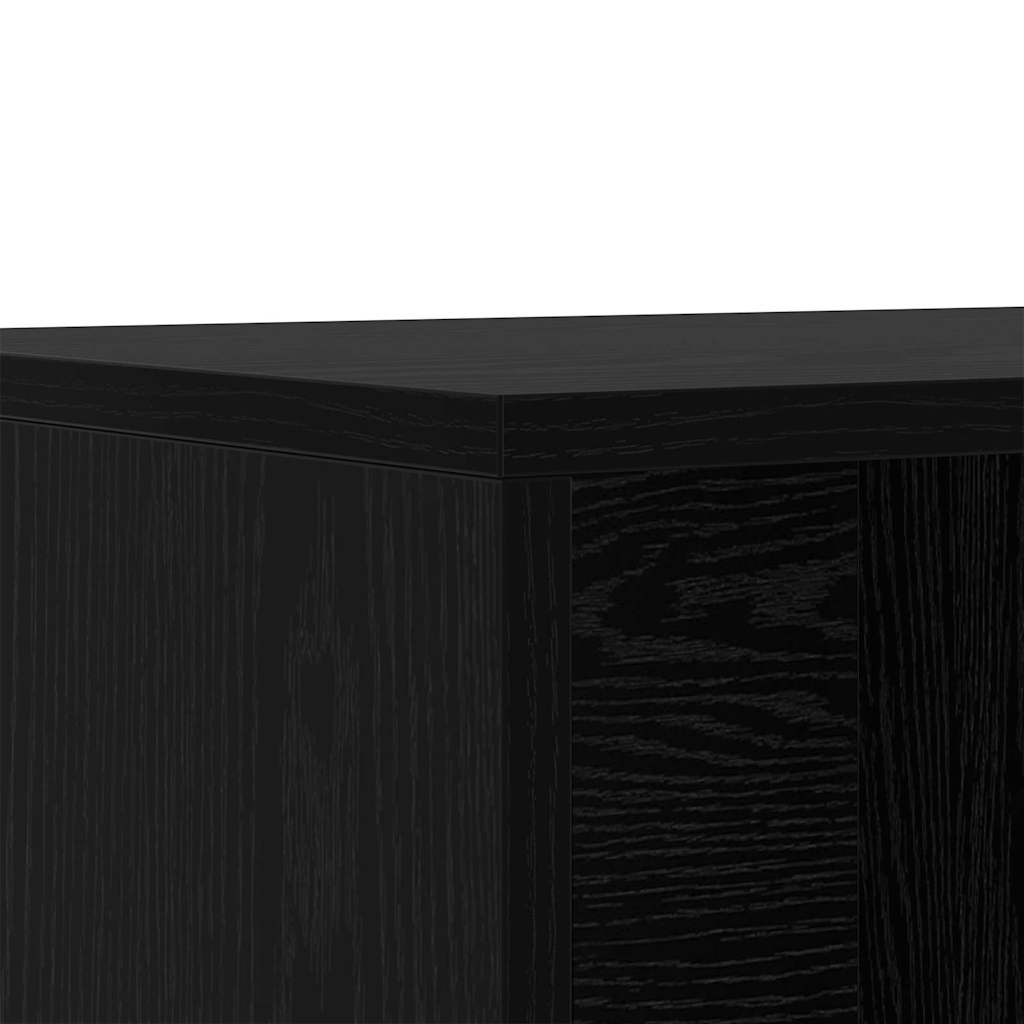 Lavička Na Boty 102 X 35 X 35 Cm Kompozitní Dřevo Černý Dub