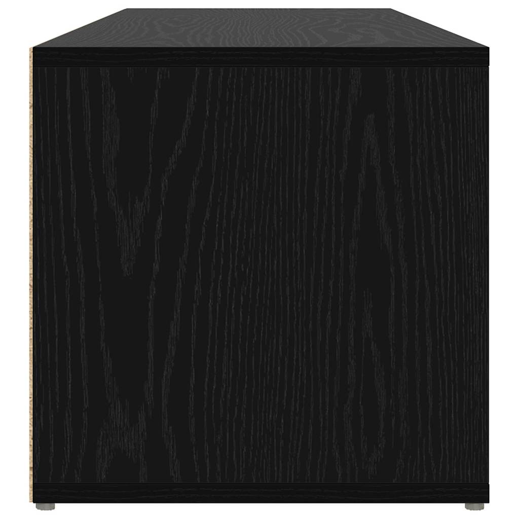 Lavička Na Boty 102 X 35 X 35 Cm Kompozitní Dřevo Černý Dub