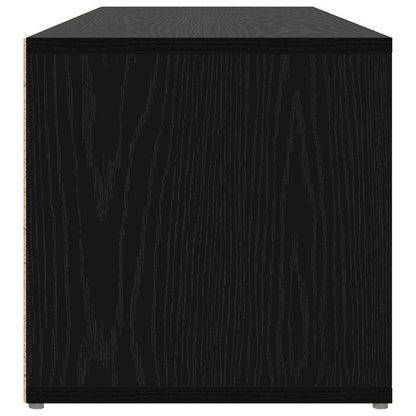 Lavička Na Boty 102 X 35 X 35 Cm Kompozitní Dřevo Černý Dub