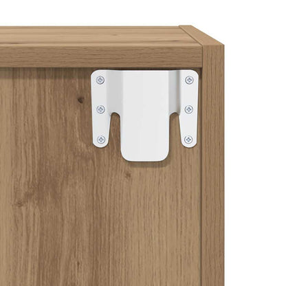 Nástěnná Skříňka Nástěnná Montáž 2 Pcs Artisanový Dub