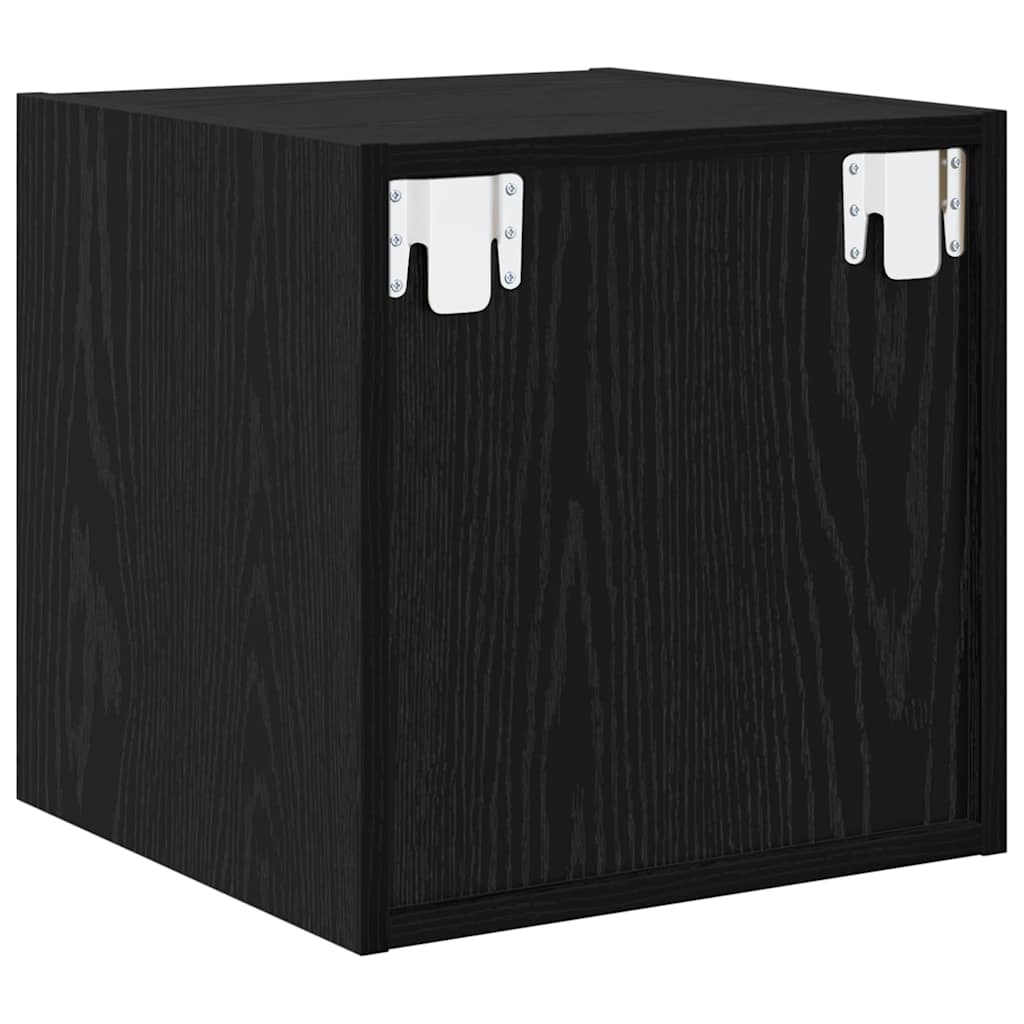 Nástěnná Skříňka Nástěnná Montáž 2 Pcs Černý Dub