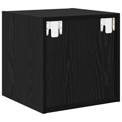 Nástěnná Skříňka Nástěnná Montáž 2 Pcs Černý Dub