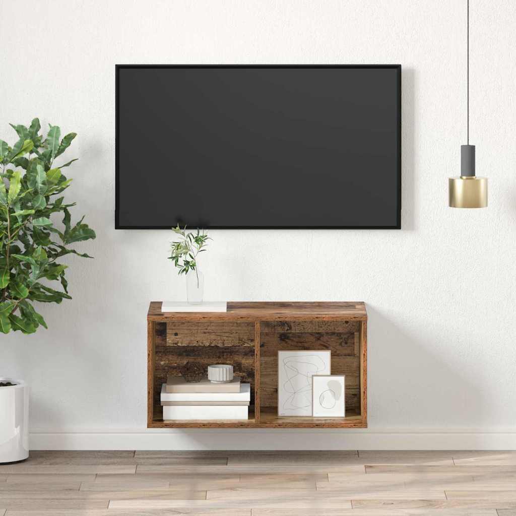 Sestava Tv Skříněk 37 X 37 X 72 Cm Staré Dřevo Kompozitní Dřevo