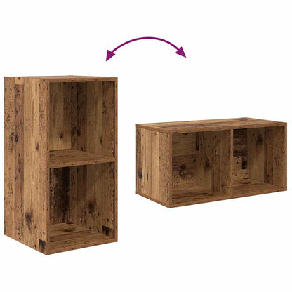 Sestava Tv Skříněk 37 X 37 X 72 Cm Staré Dřevo Kompozitní Dřevo