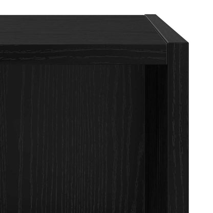 Sestava Tv Skříněk 37 X 37 X 72 Cm Černý Dub Kompozitní Dřevo
