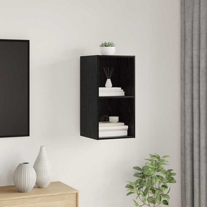 Sestava Tv Skříněk 37 X 37 X 72 Cm Černý Dub Kompozitní Dřevo