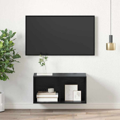 Sestava Tv Skříněk 37 X 37 X 72 Cm Černý Dub Kompozitní Dřevo