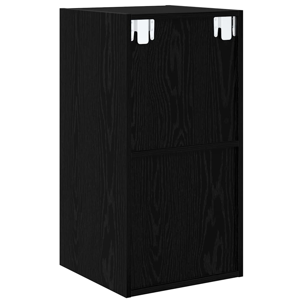 Sestava Tv Skříněk 37 X 37 X 72 Cm Černý Dub Kompozitní Dřevo