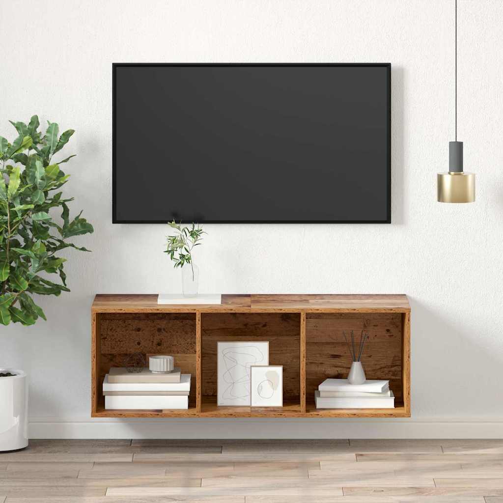 Sestava Tv Skříněk 37 X 37 X 107 Cm Staré Dřevo