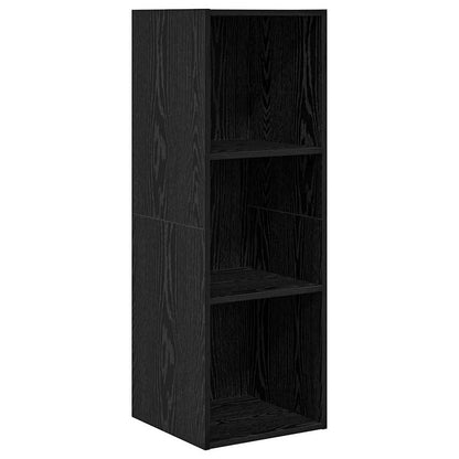 Sestava Tv Skříněk 37 X 37 X 107 Cm Černý Dub Kompozitní Dřevo
