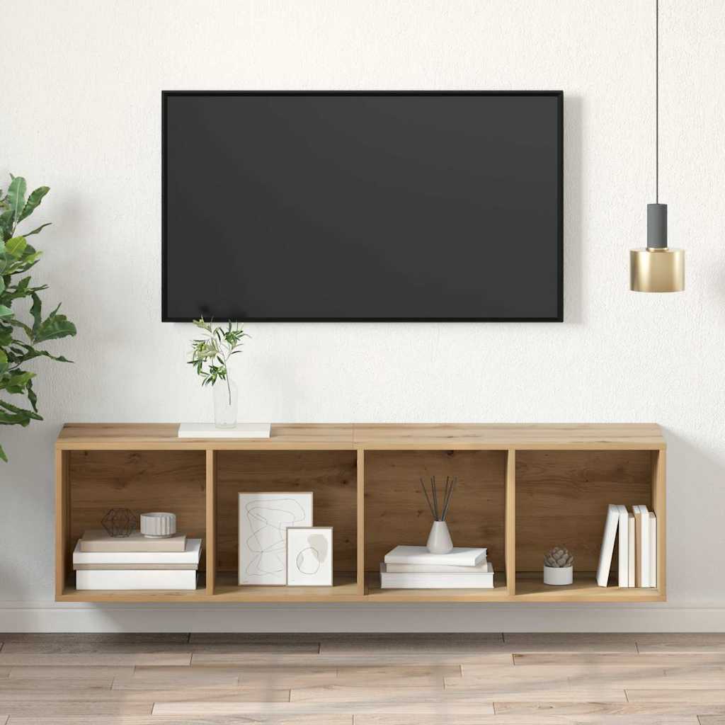 Sestava Tv Skříněk 37 X 37 X 142,5 Cm Artisanový Dub