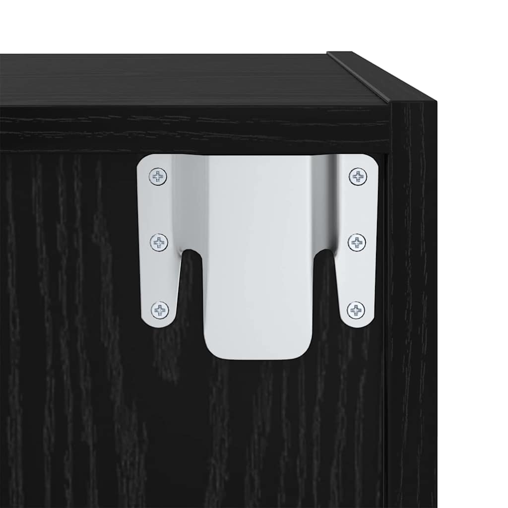 Sestava Tv Skříněk 37 X 37 X 142,5 Cm Černý Dub