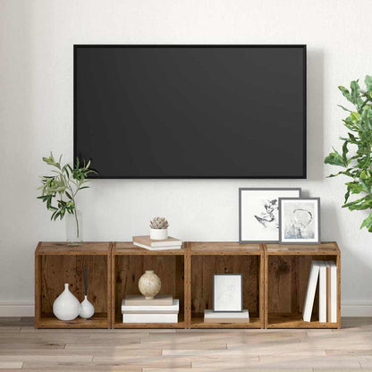 Sestava Tv Skříněk 2 Pcs Staré Dřevo Kompozitní Dřevo