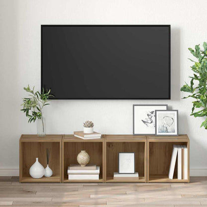 Sestava Tv Skříněk 2 Pcs Artisanový Dub Kompozitní Dřevo