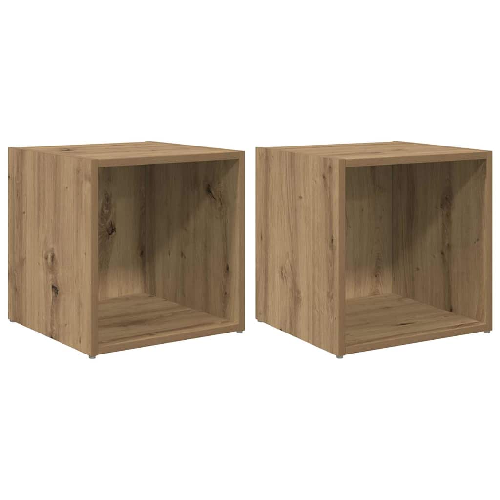 Sestava Tv Skříněk 2 Pcs Artisanový Dub Kompozitní Dřevo