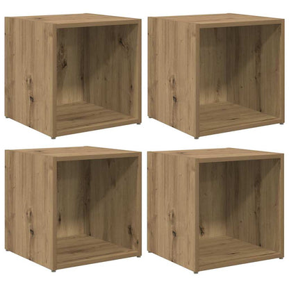 Sestava Tv Skříněk 4 Pcs Artisanový Dub Kompozitní Dřevo