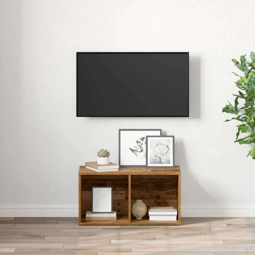 Sestava Tv Skříněk 72 X 35 X 37 Cm Hnědá Kompozitní Dřevo