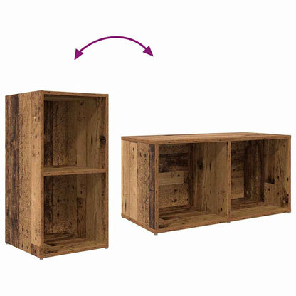 Sestava Tv Skříněk 72 X 35 X 37 Cm Hnědá Kompozitní Dřevo