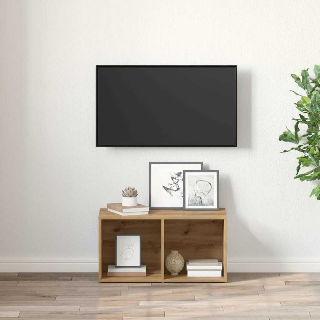 Sestava Tv Skříněk 72 X 35 X 37 Cm Hnědá Kompozitní Dřevo