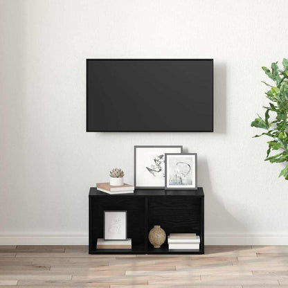 Sestava Tv Skříněk 72 X 35 X 37 Cm Černá Kompozitní Dřevo