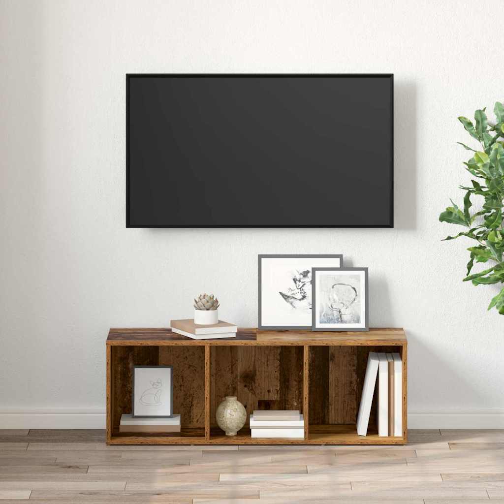Sestava Tv Skříněk 72 X 35 X 37 Cm Hnědá Kompozitní Dřevo