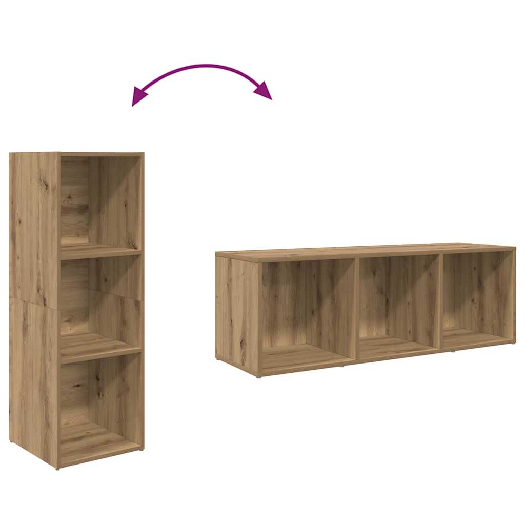 Sestava Tv Skříněk 72 X 35 X 37 Cm Hnědá Kompozitní Dřevo