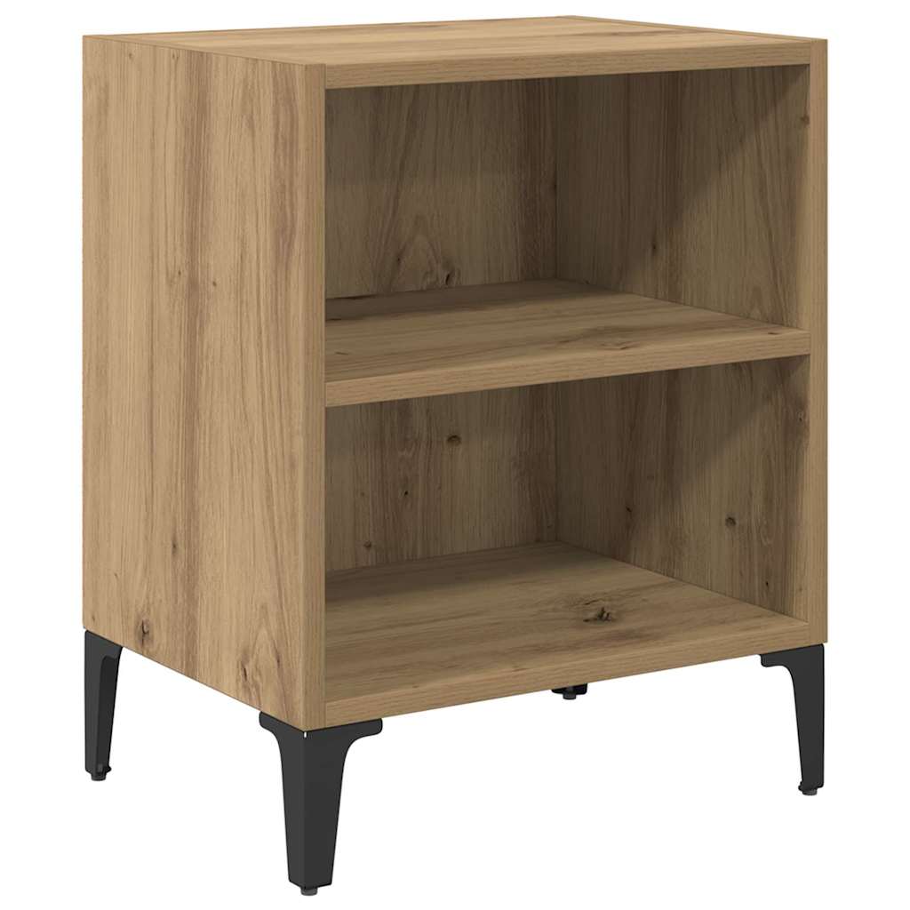 Noční Skříňka Artisanový Dub 40 X 30 X 50 Cm Kompozitní Dřevo