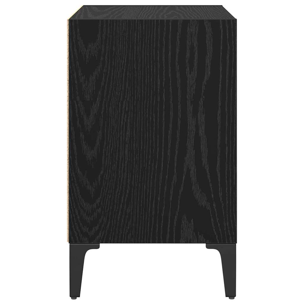 Noční Skříňka 2 Ks Černý Dub 40 X 30 X 50 Cm Kompozitní Dřevo