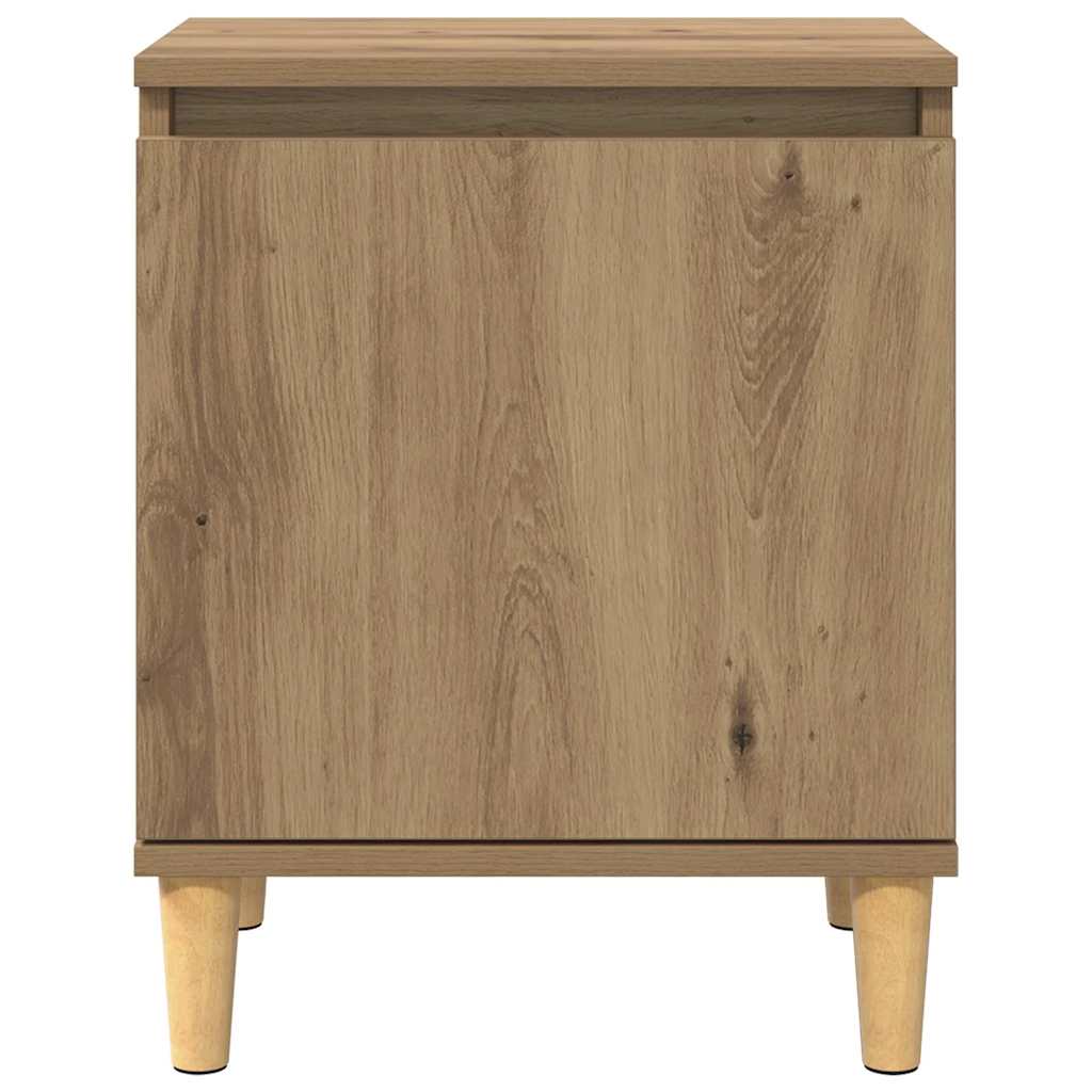 Noční Skříňka Artisanový Dub 40 X 30 X 50 Cm Kompozitní Dřevo