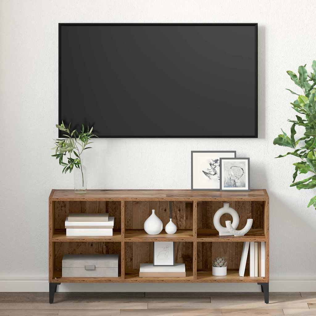 Sestava Tv Skříněk Hnědá 103,5 X 30 X 50 Cm Dřevěný Materiál
