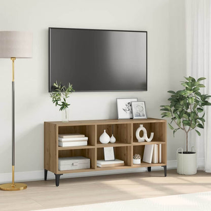 Sestava Tv Skříněk 103,5 X 30 X 50 Cm Hnědá Dřevěný Materiál