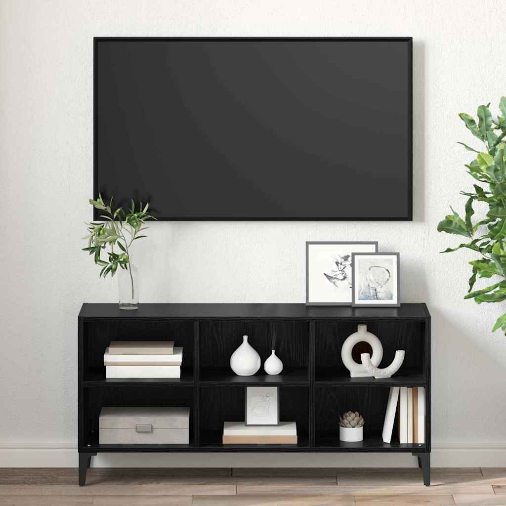 Sestava Tv Skříněk Černý 103,5 X 30 X 50 Cm Dřevěný Materiál