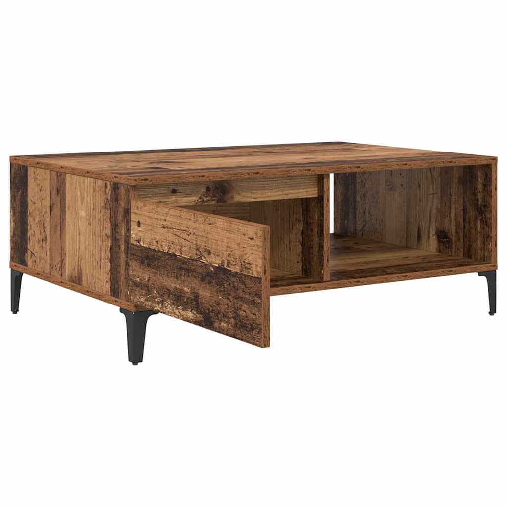 Konferenční Stolek Staré Dřevo 90 X 60 X 35 Cm Kompozitní Dřevo