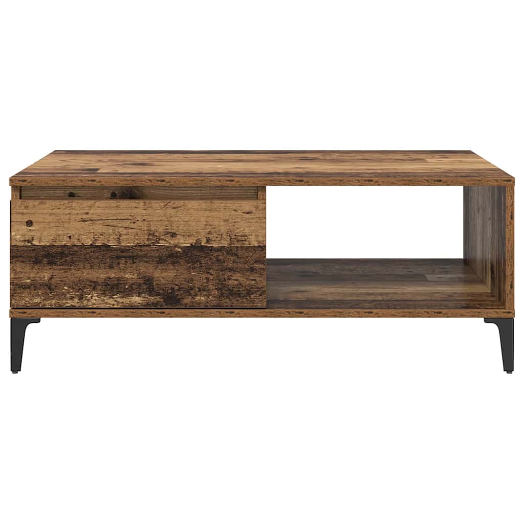 Konferenční Stolek Staré Dřevo 90 X 60 X 35 Cm Kompozitní Dřevo