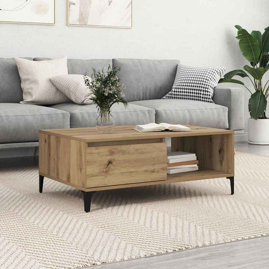 Konferenční Stolek Dub Artisan 90 X 60 X 35 Cm Kompozitní Dřevo