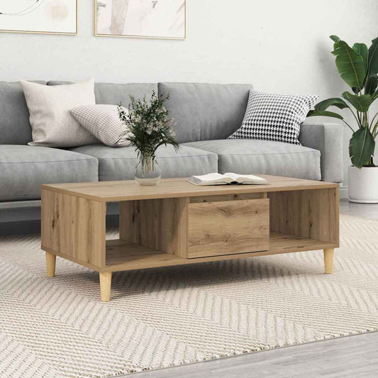 Konferenční Stolek Artisanový Dub 102 X 55 X 35 Cm