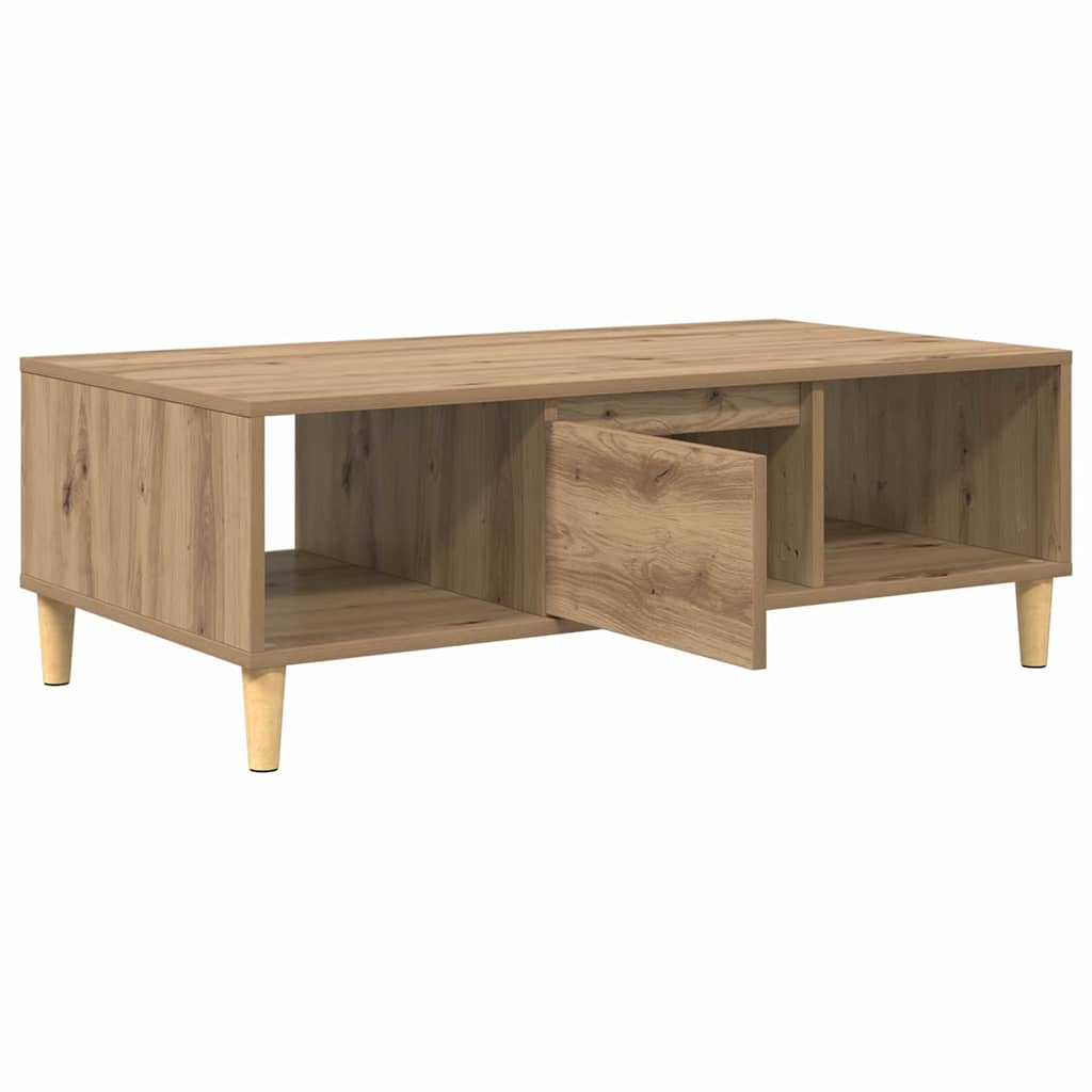 Konferenční Stolek Artisanový Dub 102 X 55 X 35 Cm