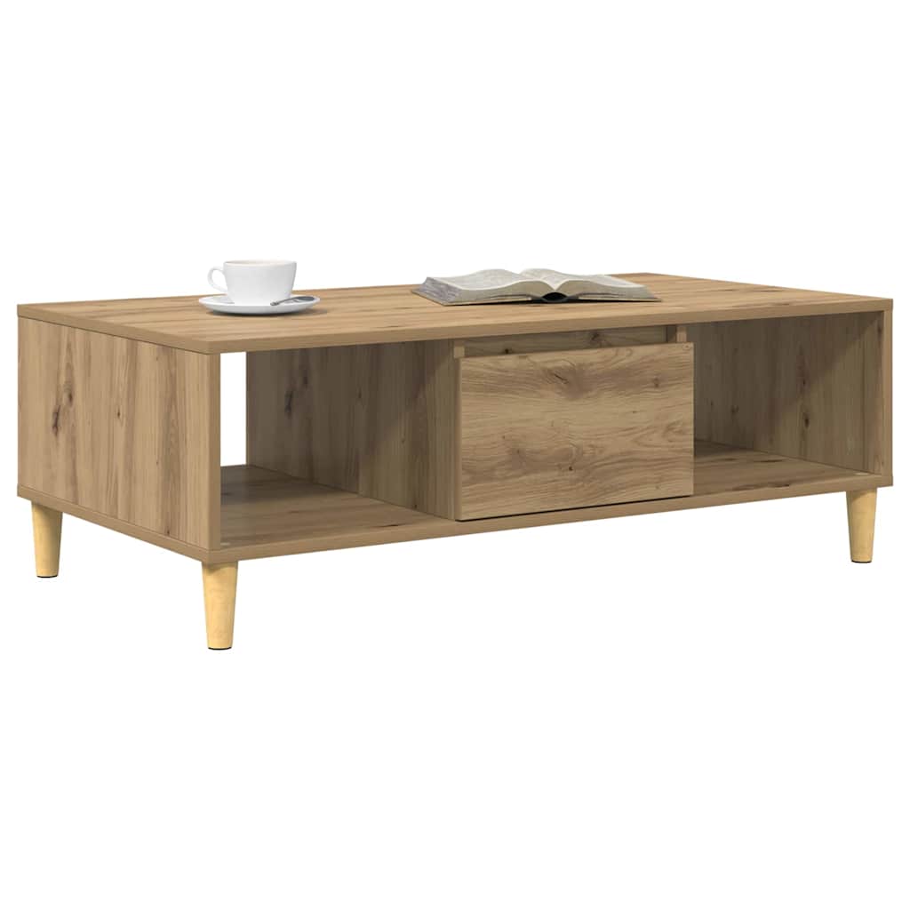 Konferenční Stolek Artisanový Dub 102 X 55 X 35 Cm