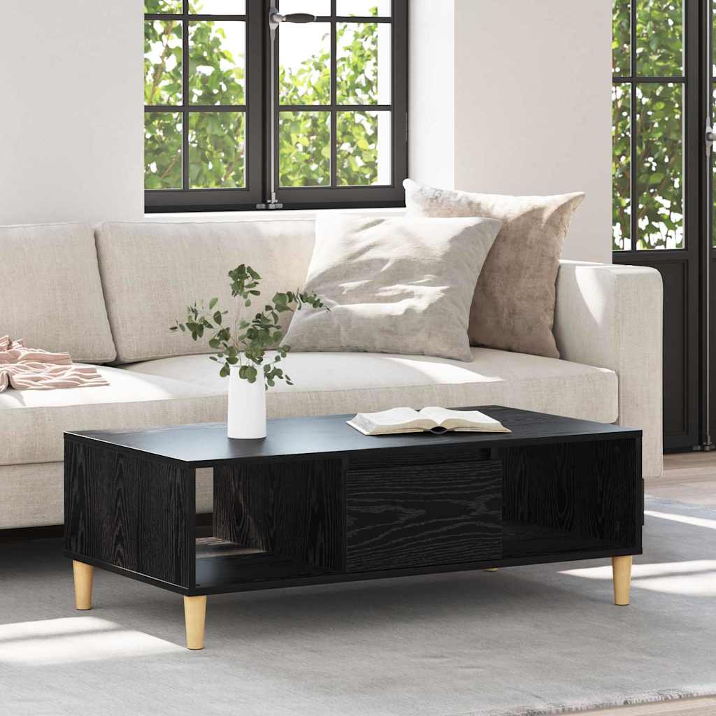 Konferenční Stolek Černý Dub 102 X 55 X 35 Cm Kompozitní Dřevo