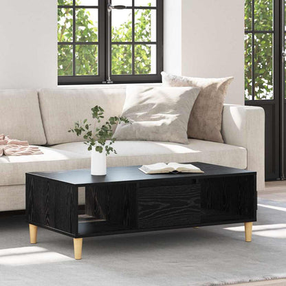 Konferenční Stolek Černý Dub 102 X 55 X 35 Cm Kompozitní Dřevo